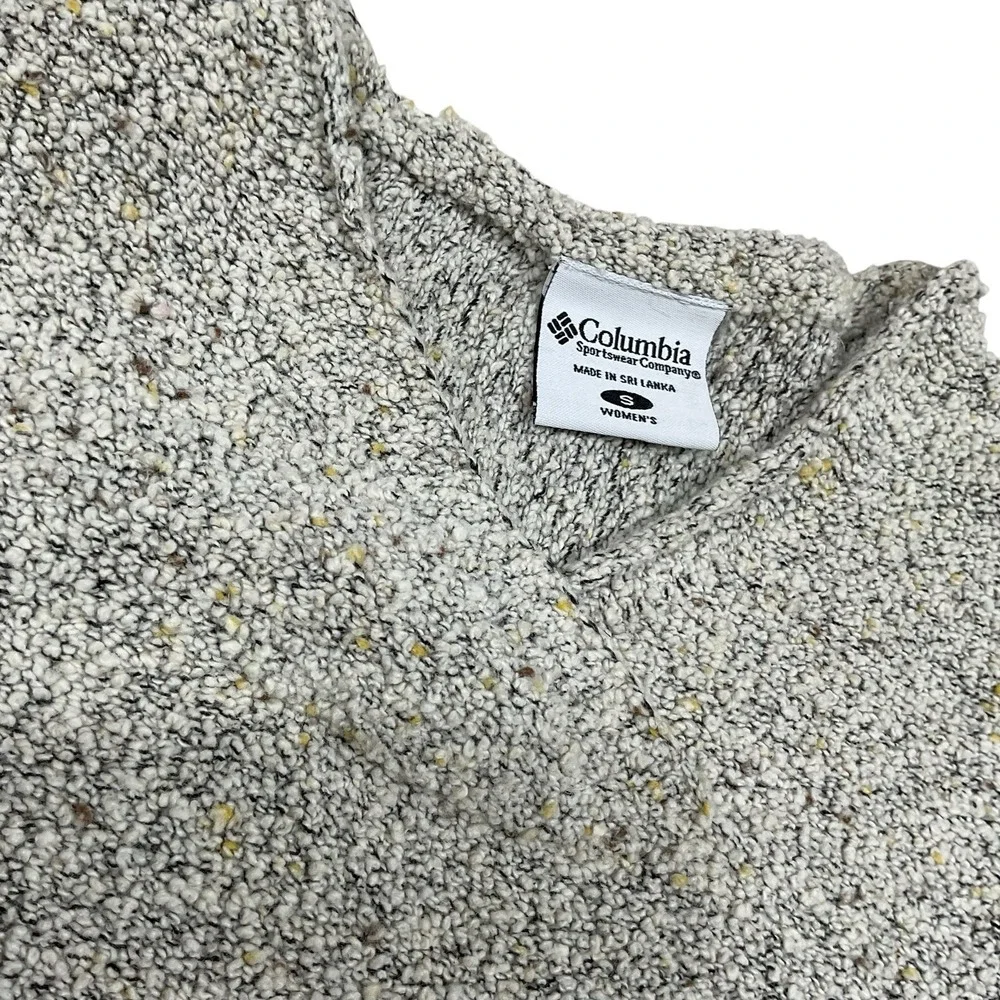 Columbia Sweater Womens Small Gray Textured Knit Crewneck Pullover Cozy‎ Warm